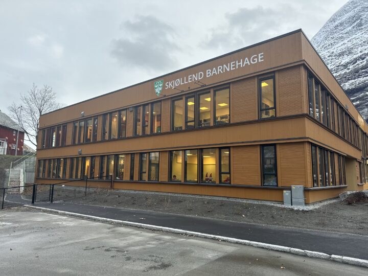 Eksteriørbilde av en barnehage